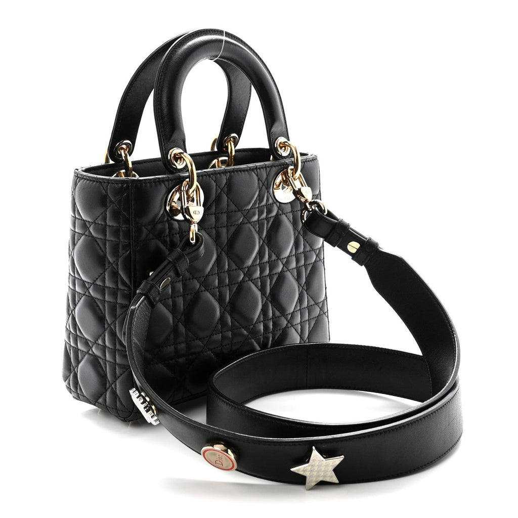 Lambskin Cannage Small My ABCDior Lady Dior Black AT My store