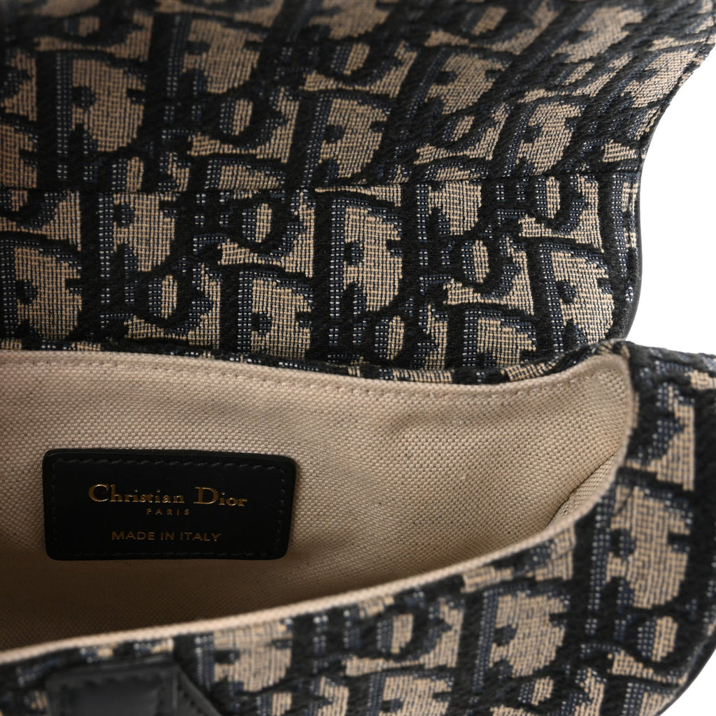 Oblique Mini Saddle Bag With Strap  Blue AT My store