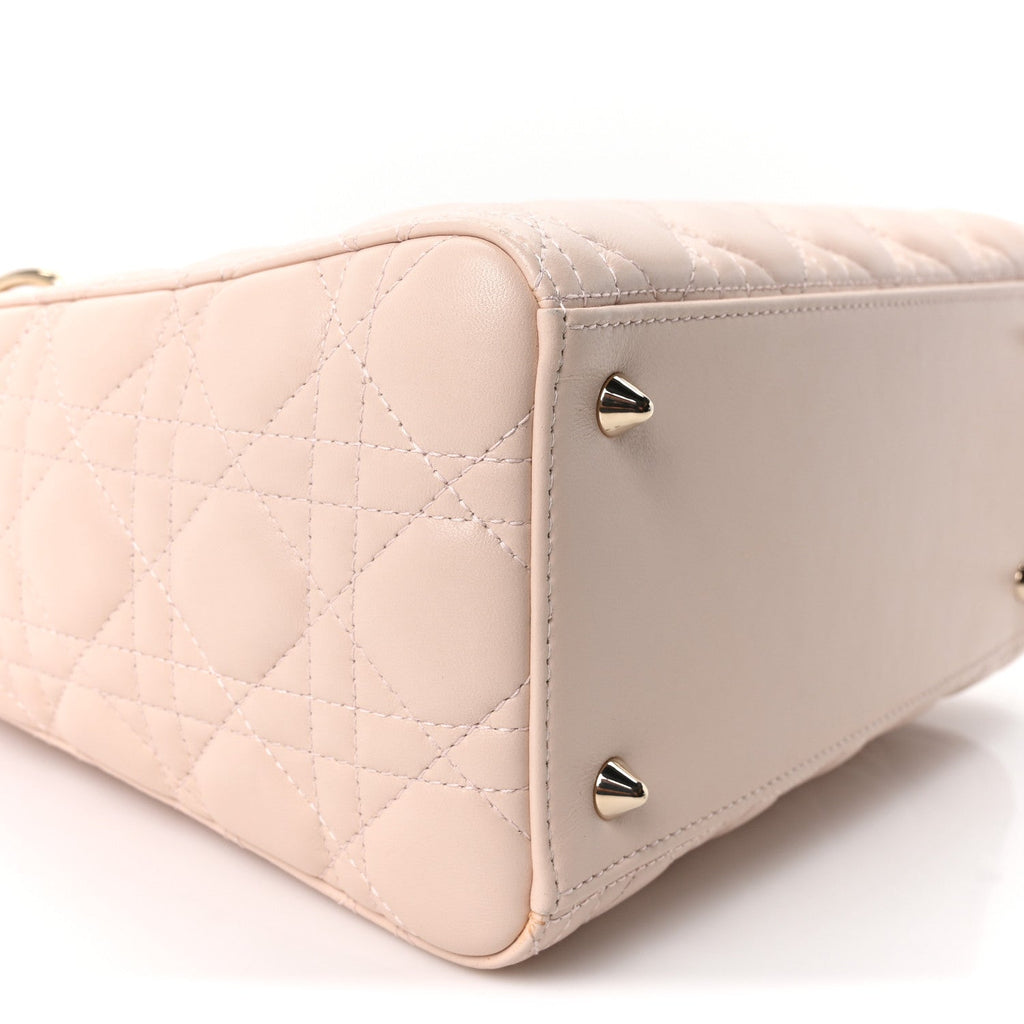 Lambskin Cannage Medium Lady Dior Light Pink AT My store