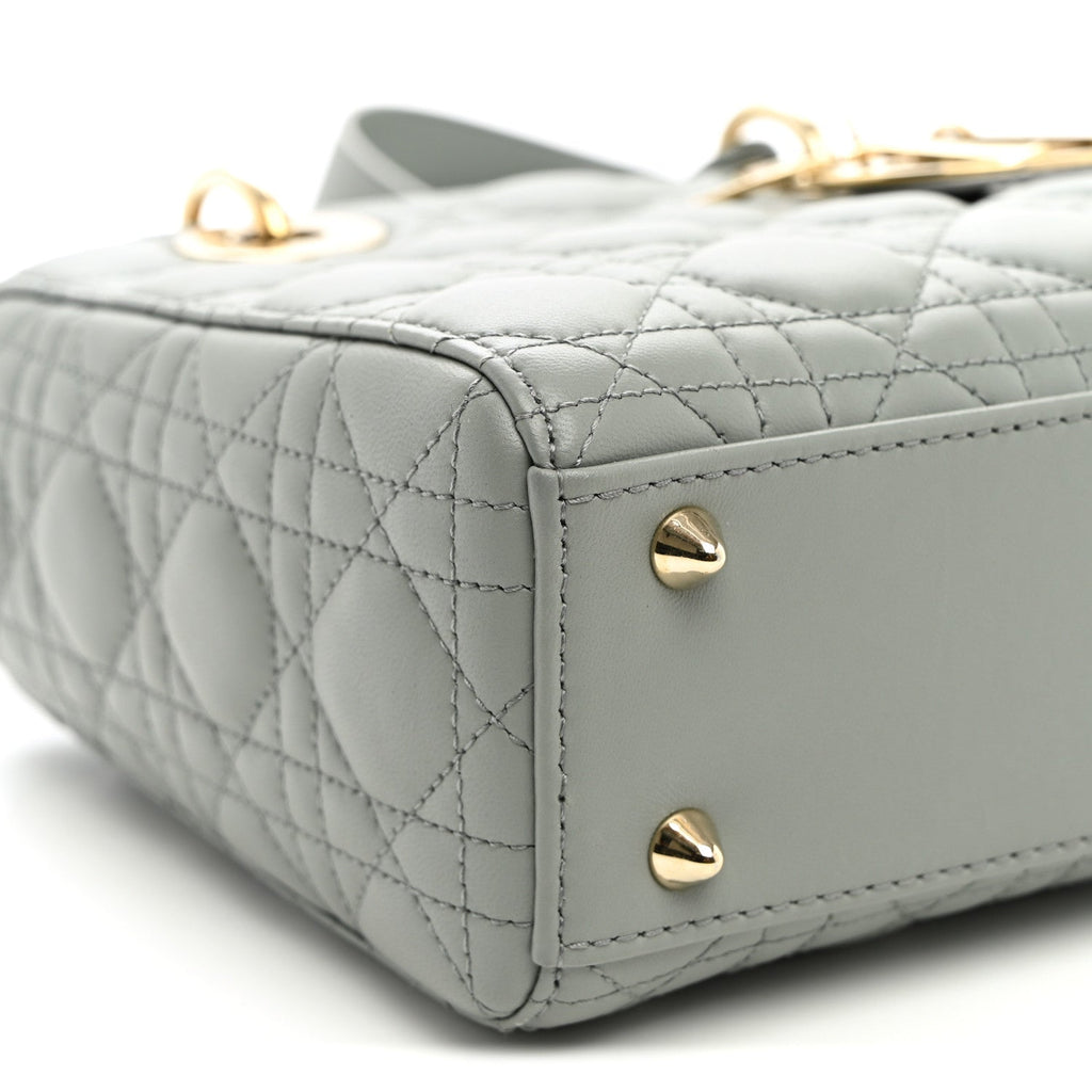 Lambskin Cannage Small My ABCDior Lady Dior Grey AT My store