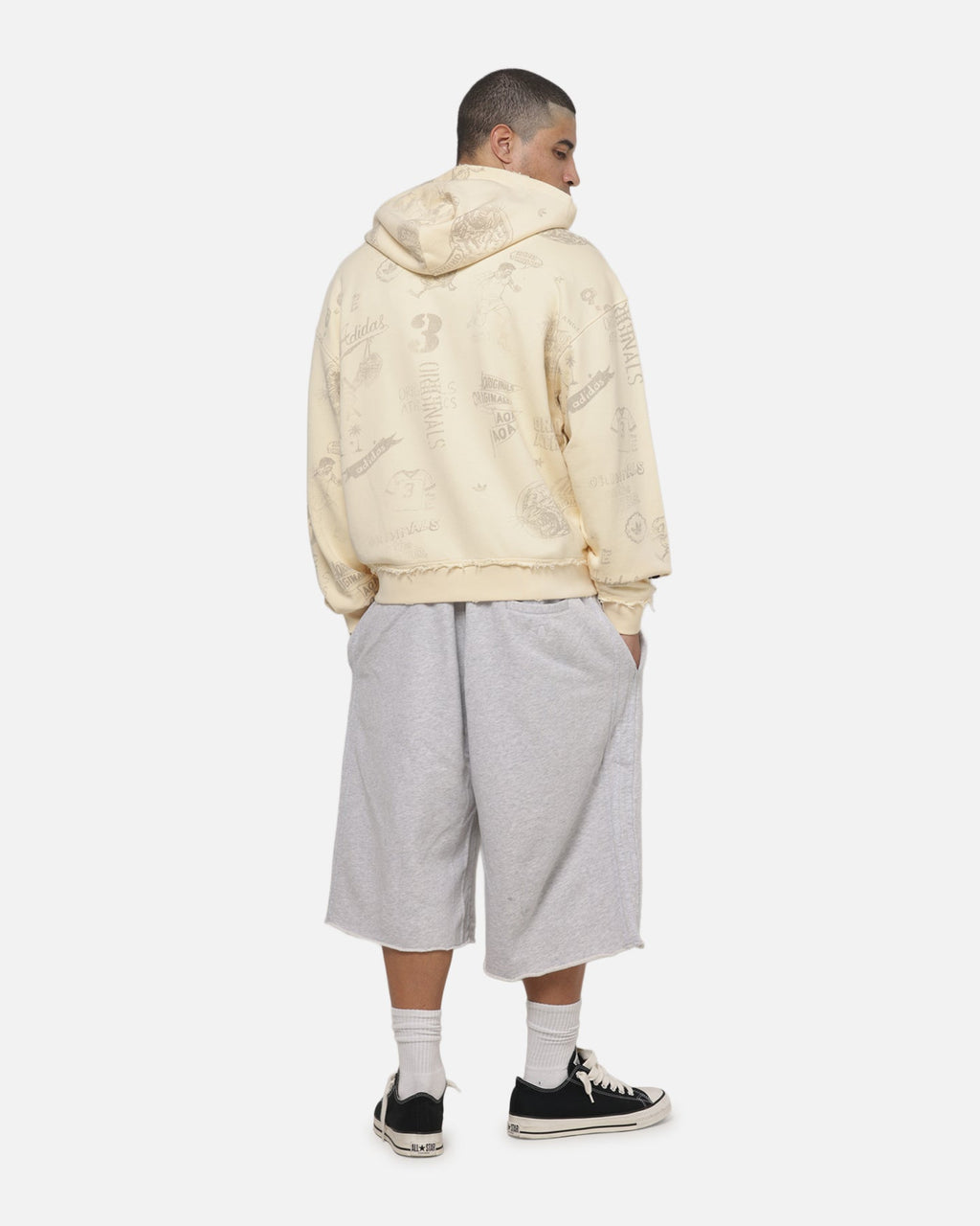 Best-Selling Adidas Originals AOA Full Zip Hoodie Warm Vanilla