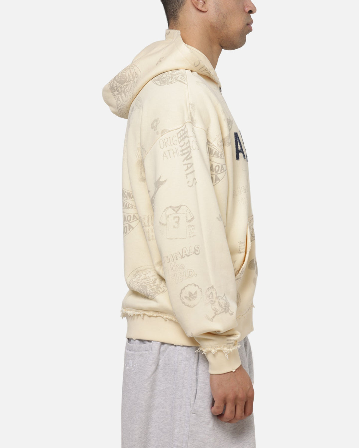 Best-Selling Adidas Originals AOA Full Zip Hoodie Warm Vanilla