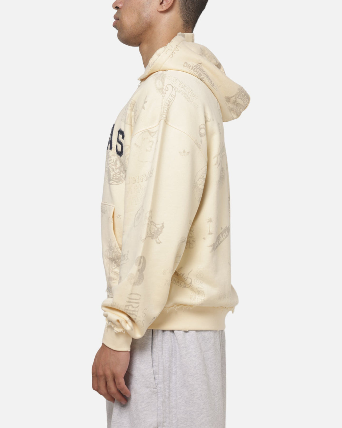Best-Selling Adidas Originals AOA Full Zip Hoodie Warm Vanilla