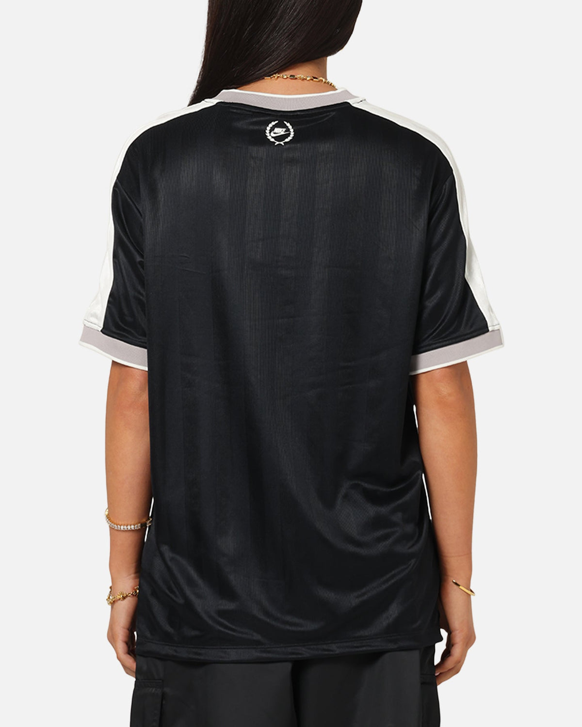 Top Seller Nike Women's Sportswear V-Neck Jersey Black/White/Grey