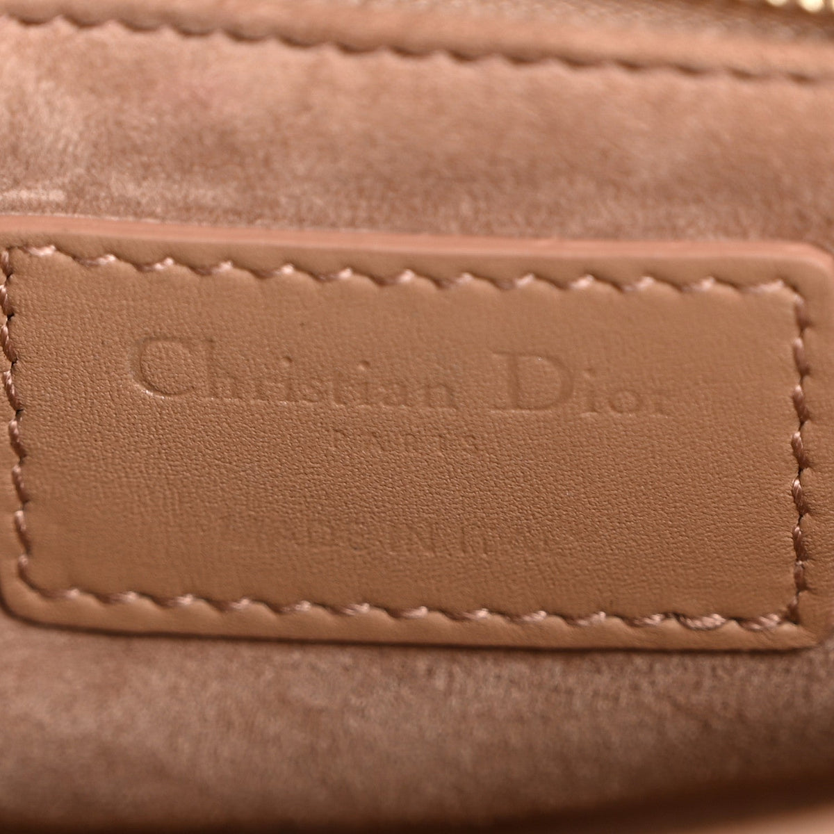 Ultra Matte Calfskin Cannage Mini Lady Dior Light Beige AT My store