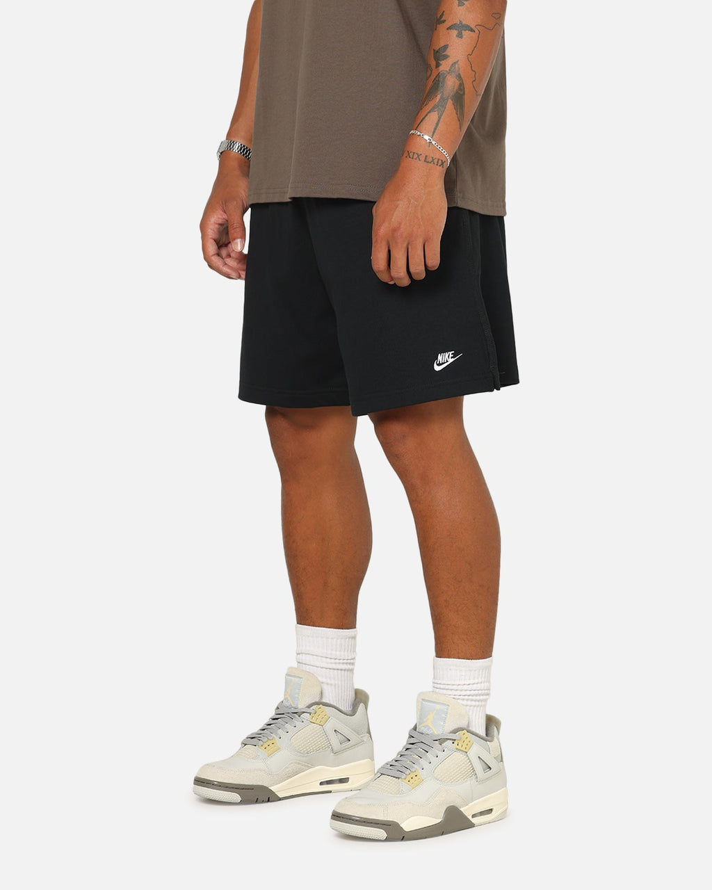 Top Seller Nike Club Knit Shorts Black/White