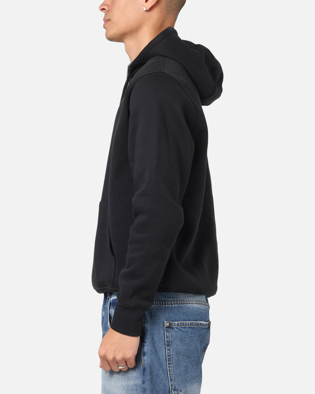Top Seller Nike Club Pullover Fleece Hoodie Black/Black/White
