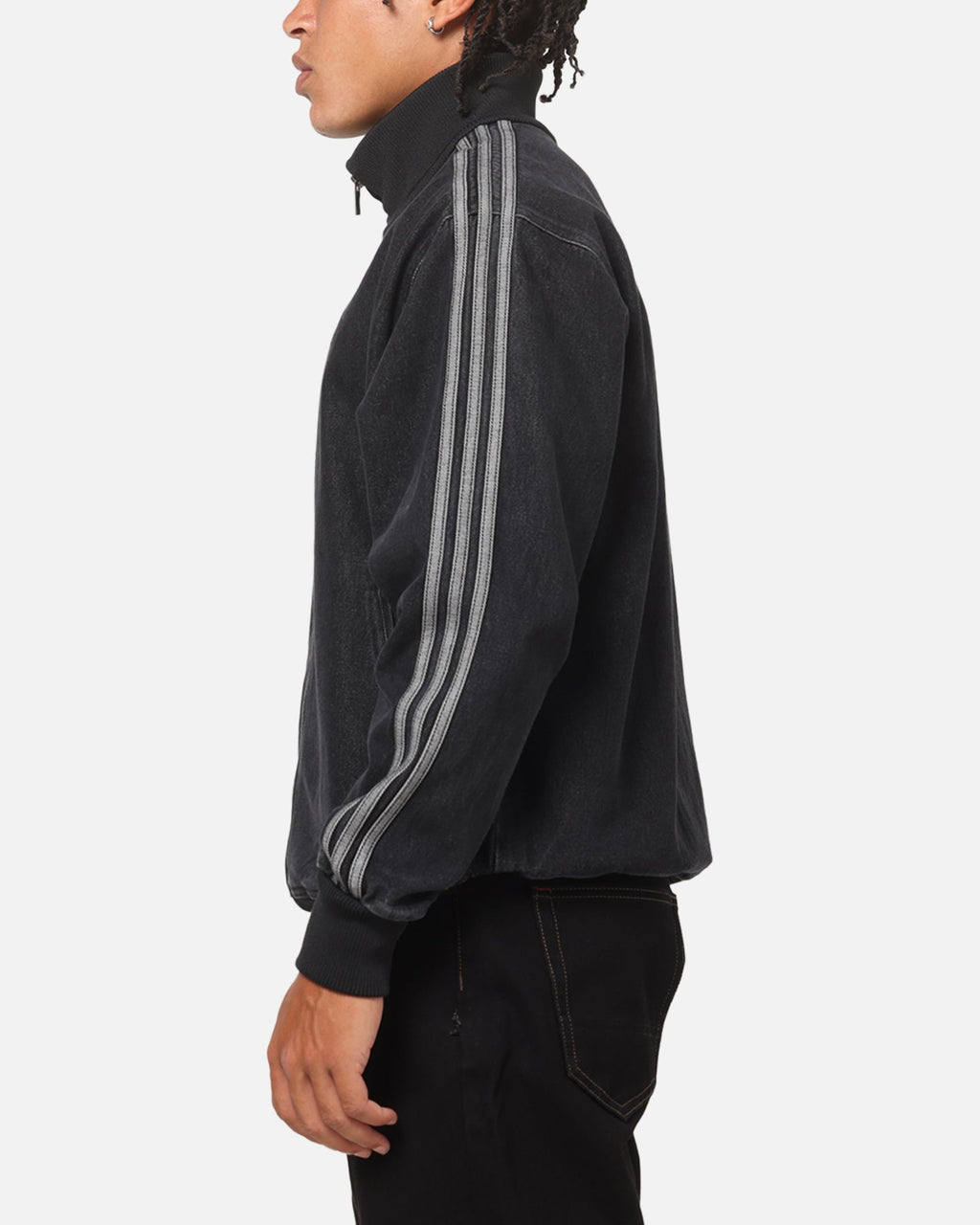 Best-Selling Adidas Adicolor Denim Firebird Track Top Black Denim