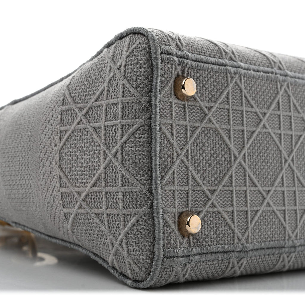 Canvas Embroidered Cannage Medium Lady D-Lite Gray AT My store