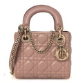 Lambskin Cannage Mini Lady Dior Blush AT My store