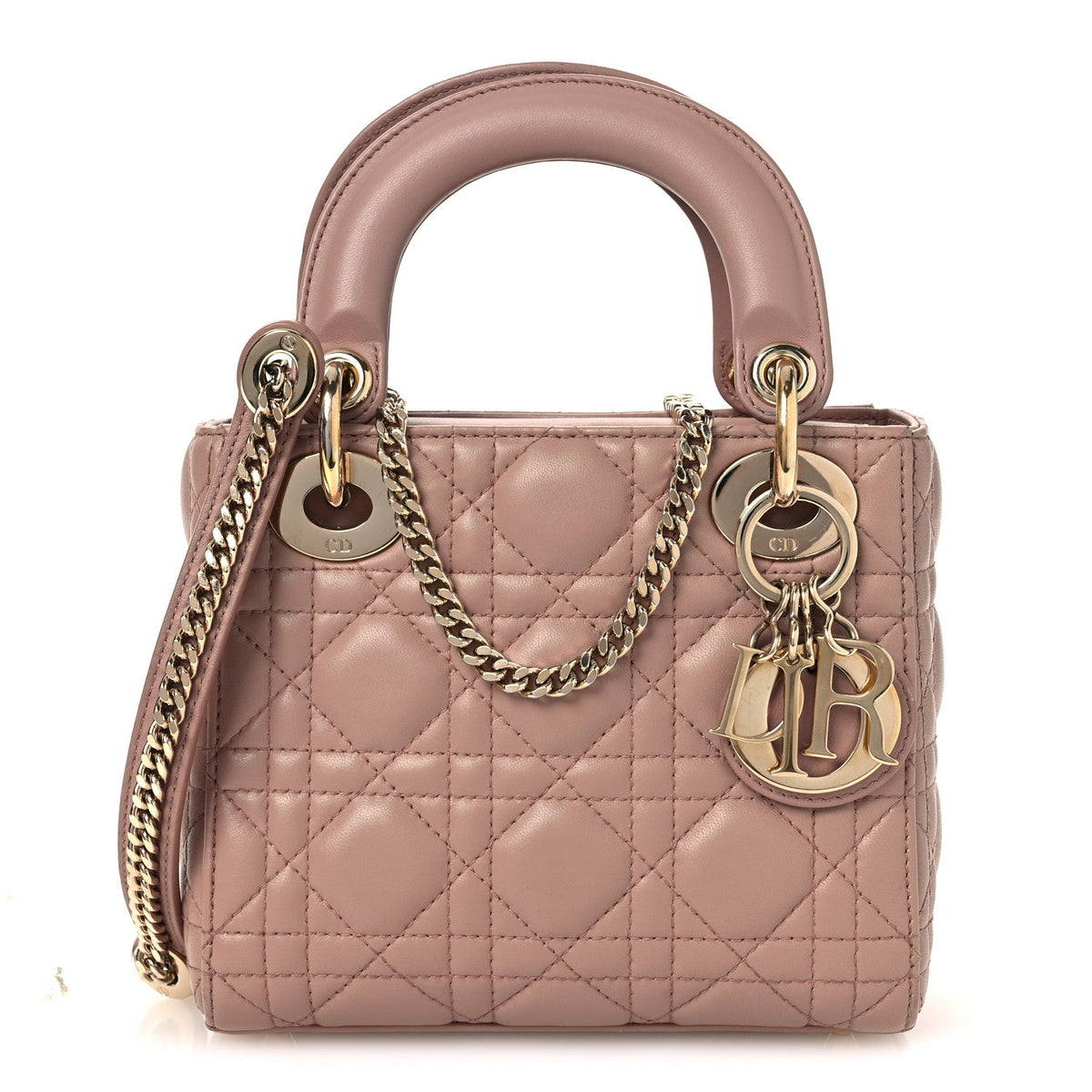 Lambskin Cannage Mini Lady Dior Blush AT My store