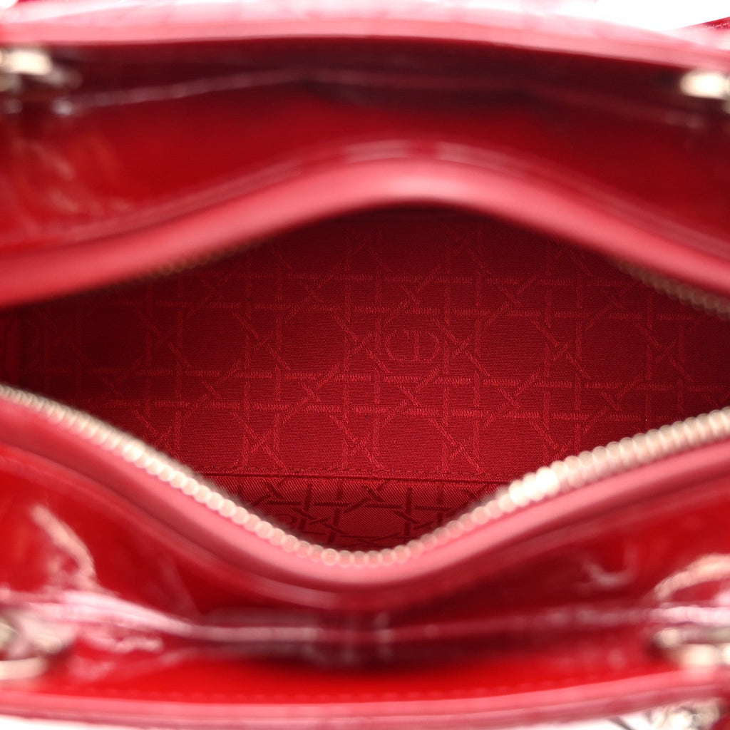 Patent Cannage Medium Lady Dior Red AT My store