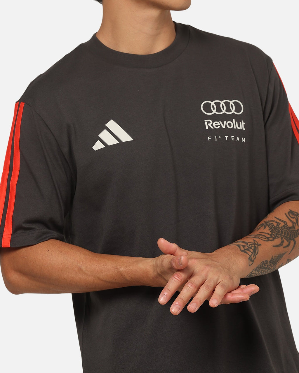 Best-Selling Adidas Audi Revolut F1 Team DNA T-Shirt Black