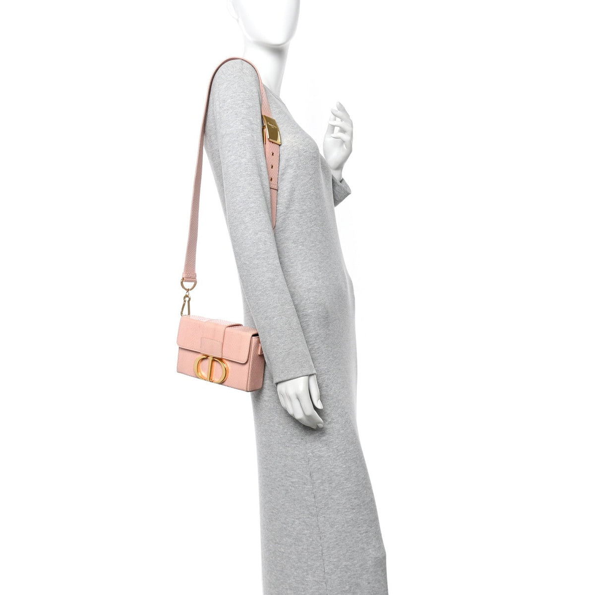 Snakeskin 30 Montaigne Box Bag Rose Clair AT My store