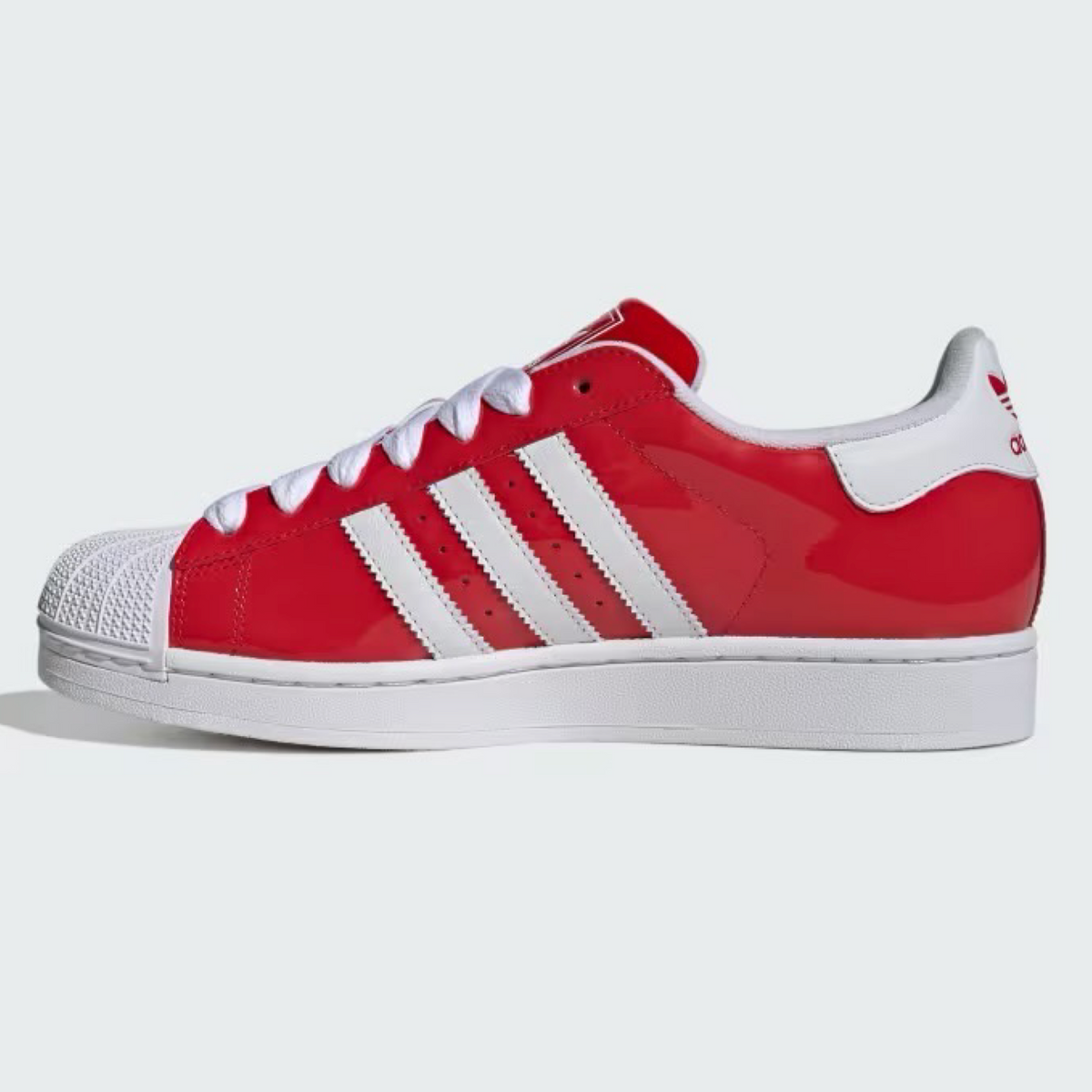 New Arrival ADIDAS ORIGINAL SUPERSTAR II PATENT LEATHER Men -RED/WHITE