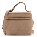 Lambskin Cannage Micro Lady Dior Vanity Case Rose Des Vents AT My store