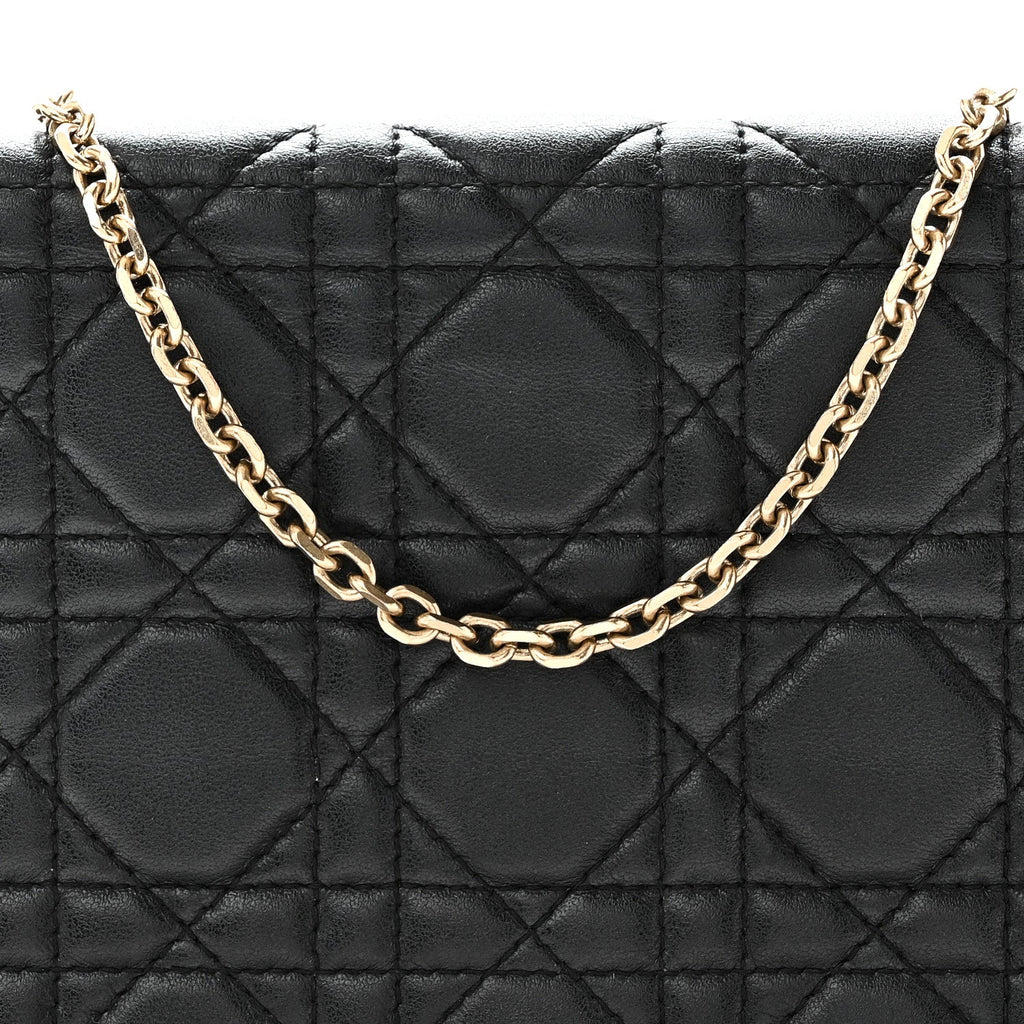 Lambskin Cannage Lady Dior Pouch Black AT My store