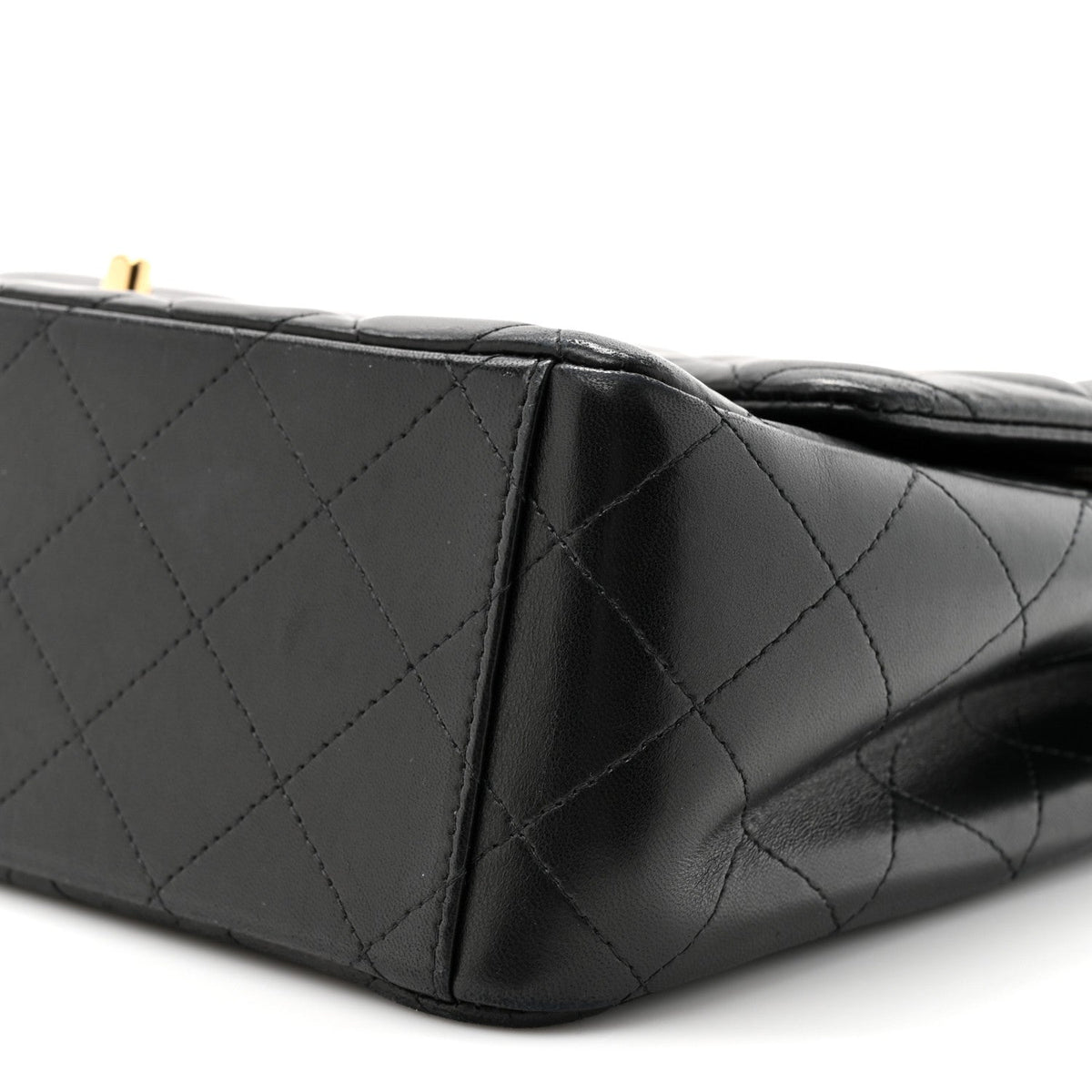 Lambskin Quilted Maxi Double Flap Black At My store