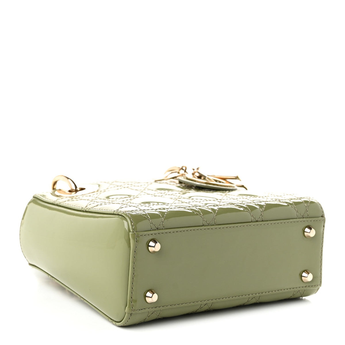 Patent Cannage Mini Lady Dior Dusty Green AT My store