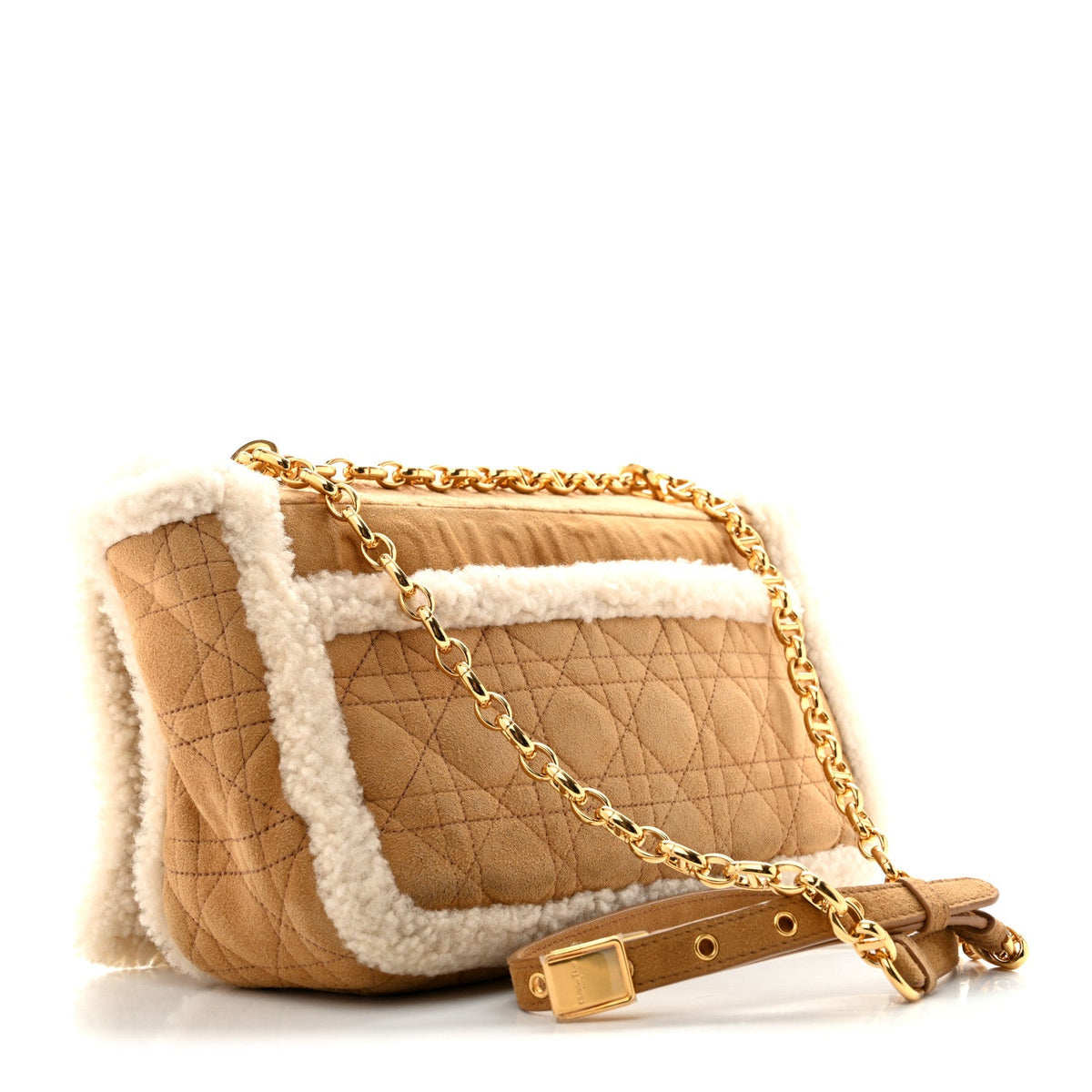 Shearling Cannage Large Caro Bag Camel AT My store