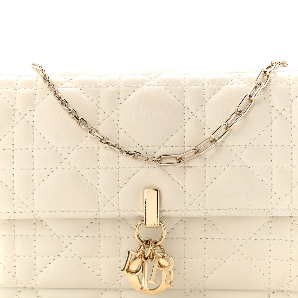 Lambskin Cannage Chain My Dior Daily Chain Pouch Latte AT My store