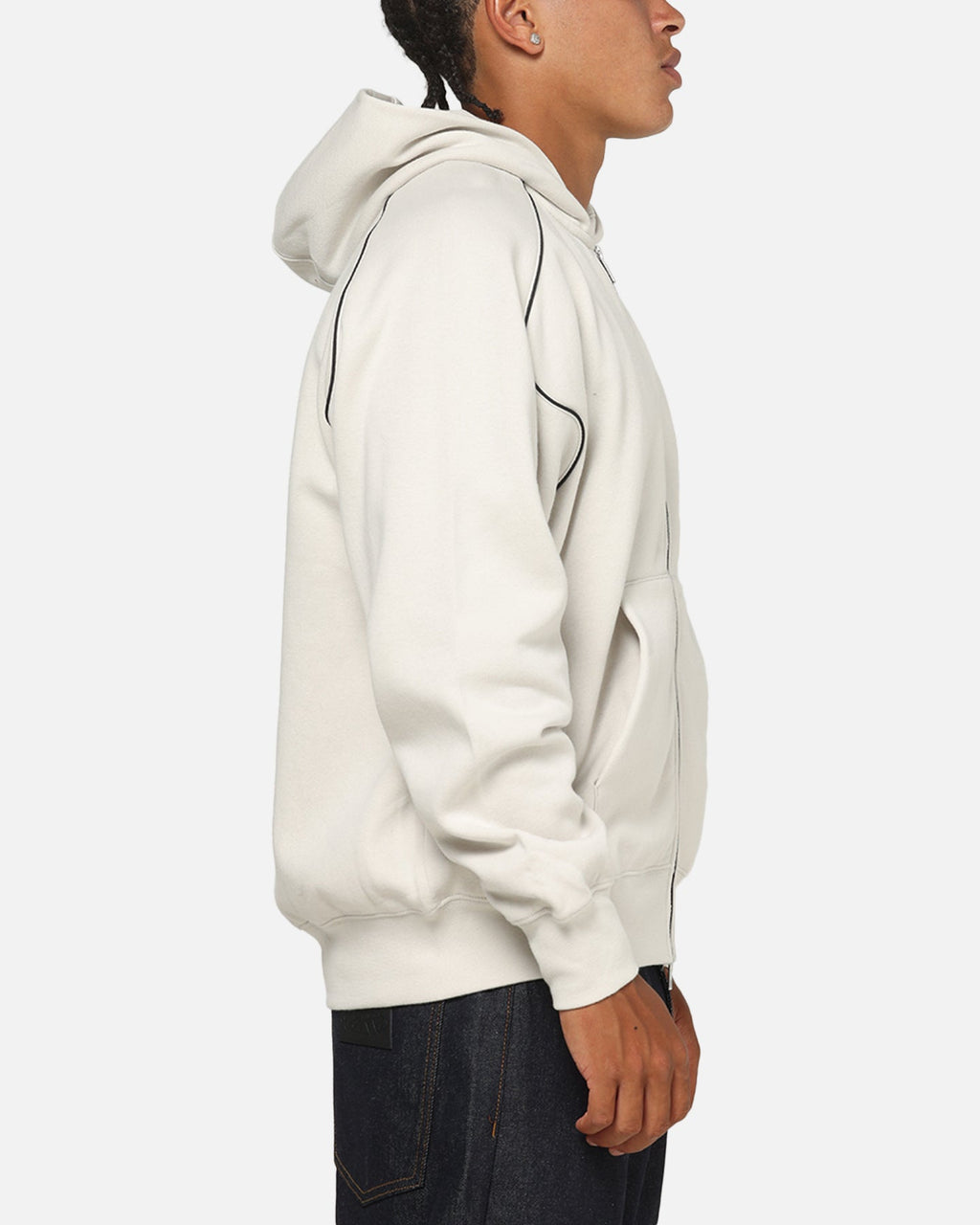 Top Seller Nike Air Full-Zip Fleece Hoodie Light Bone/Black