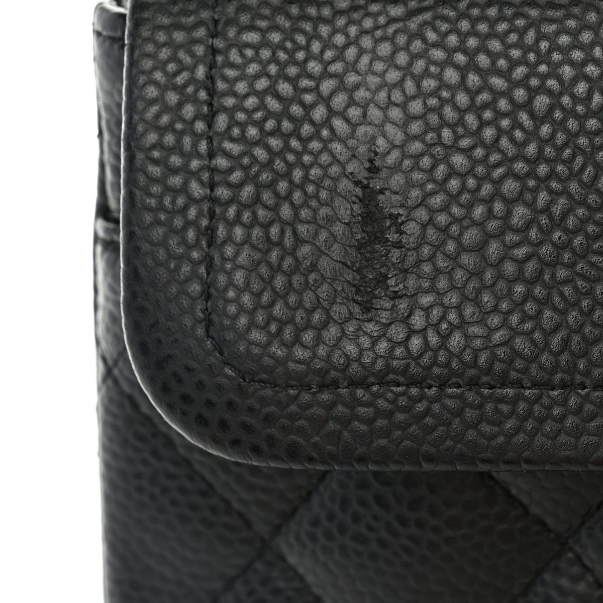 Caviar Quilted Small Double Flap Black At My store
