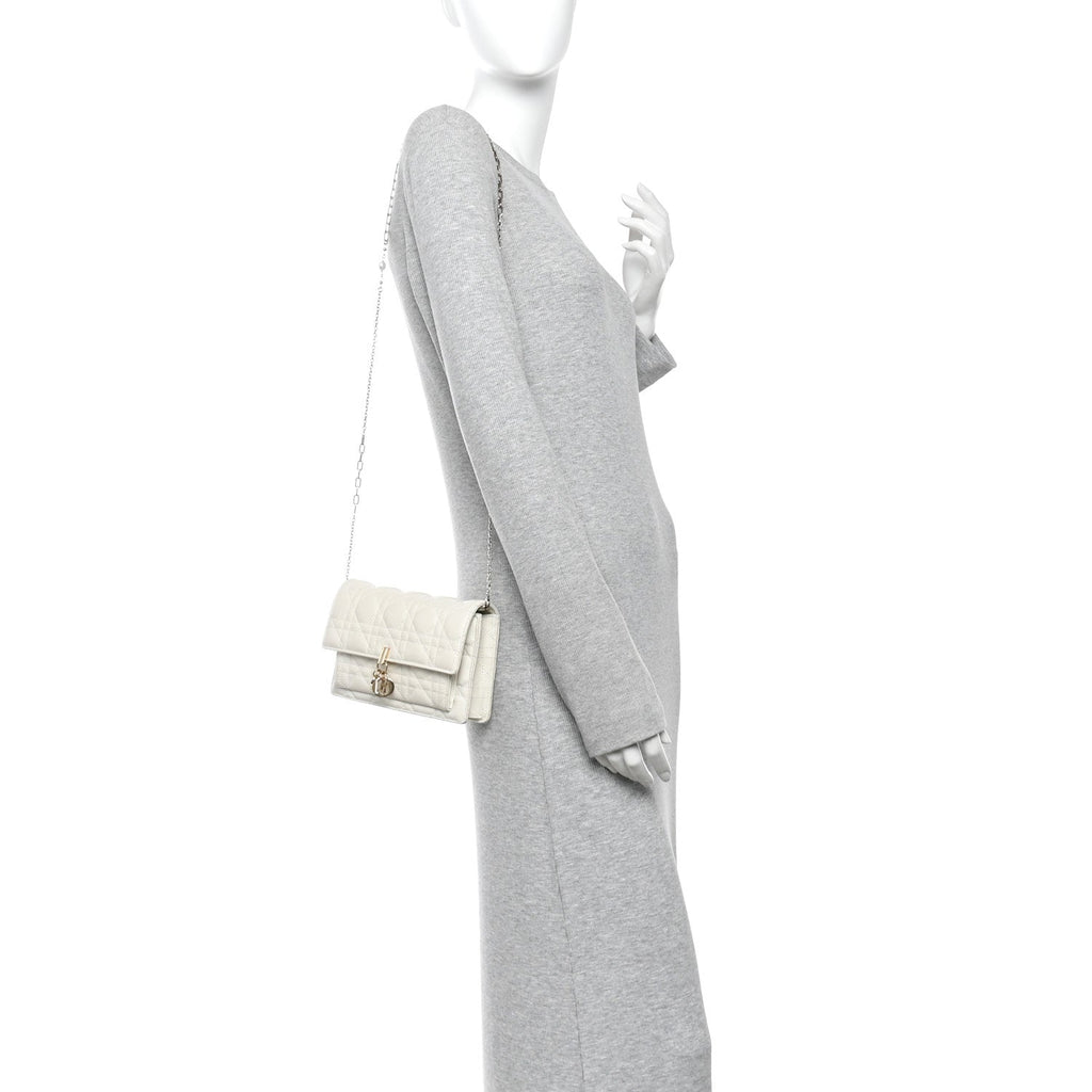 Lambskin Cannage Chain My Dior Daily Chain Pouch Latte AT My store