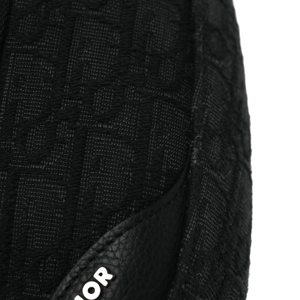 Grained Calfskin Oblique Scarab Sling Bag Black AT My store