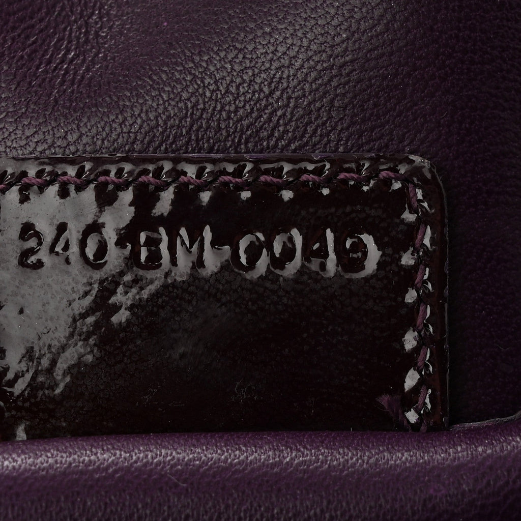 Patent Cannage Lady Dior Chain Wallet Purple AT My store