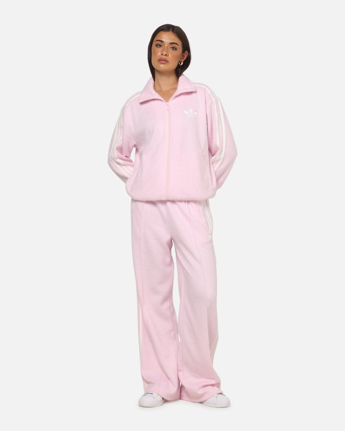 Best-Selling Adidas Women's Mohair Firebird Track Top Clear Pink