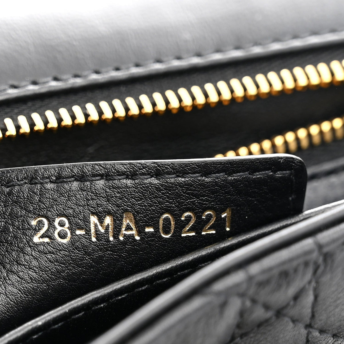 Grained Calfskin Cannage Large Caro Bag Black AT My store