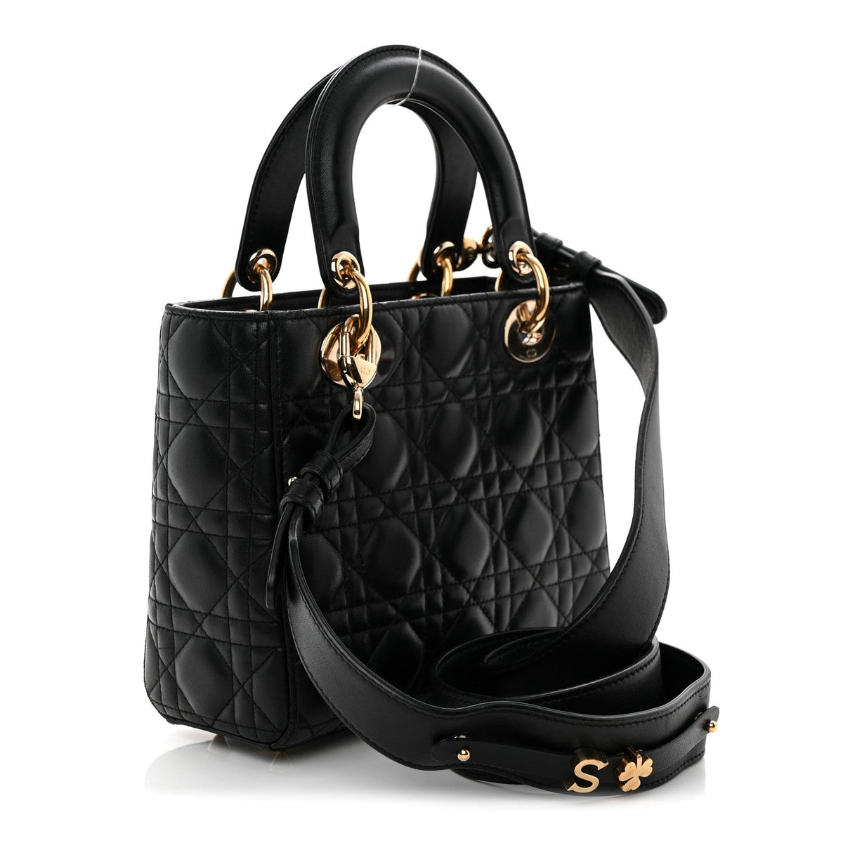 Lambskin Cannage Small My ABCDior Lady Dior Black AT My store