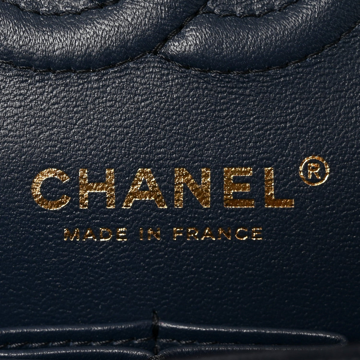 Caviar Quilted Small Double Flap Dark Navy At My store
