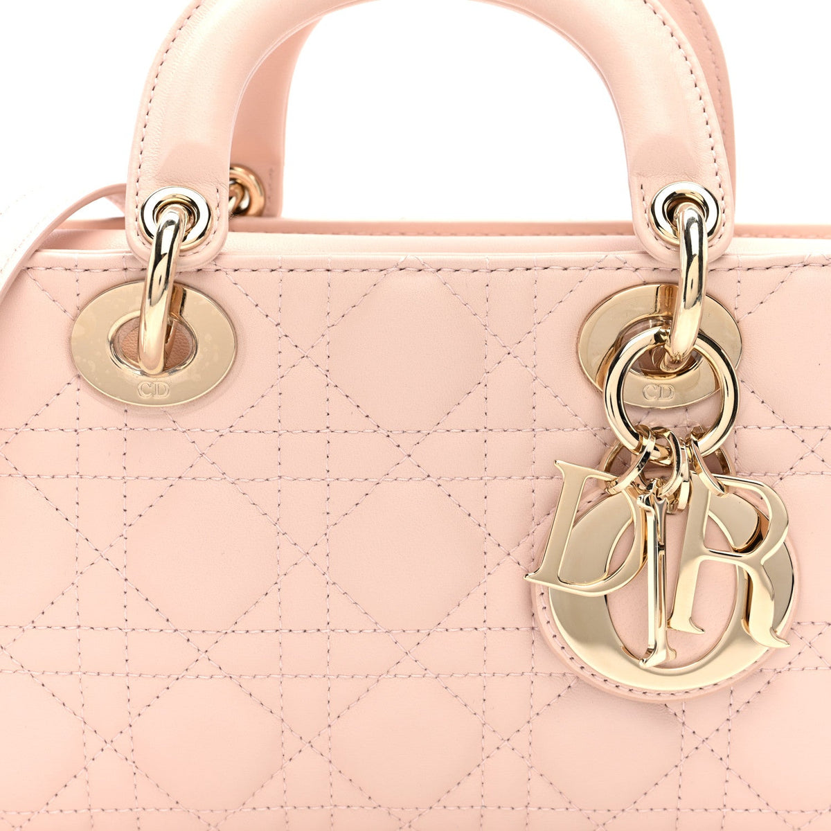 Lambskin Cannage Medium Lady D-Joy Powder Pink AT My store