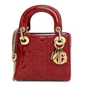 Patent Cannage Mini Lady Dior Red AT My store