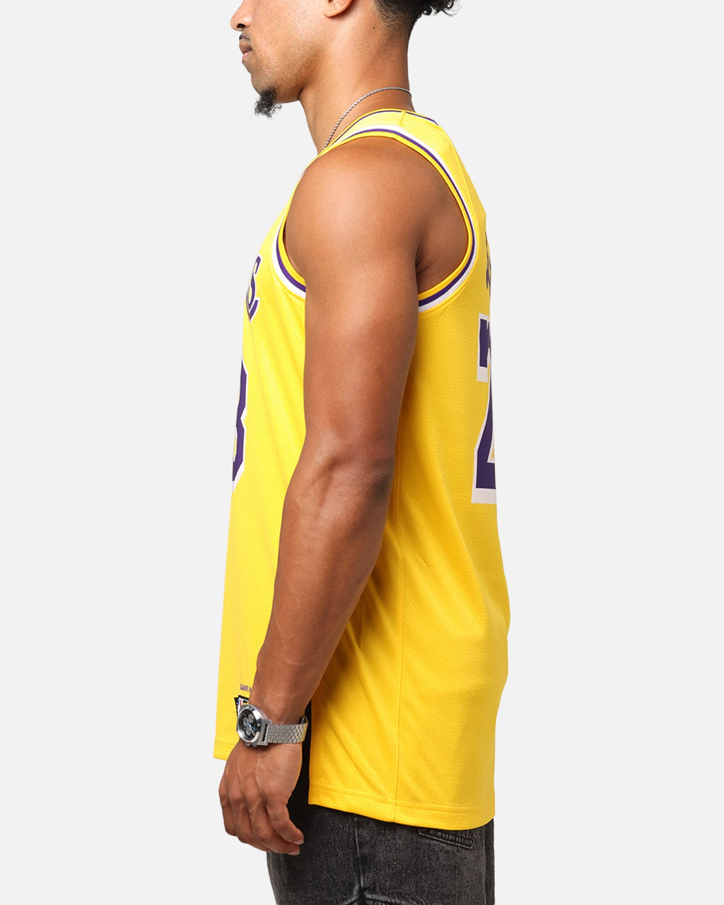 Top Seller Nike Los Angeles Lakers Lebron James Dri-FIT Swingman Jersey Amarillo