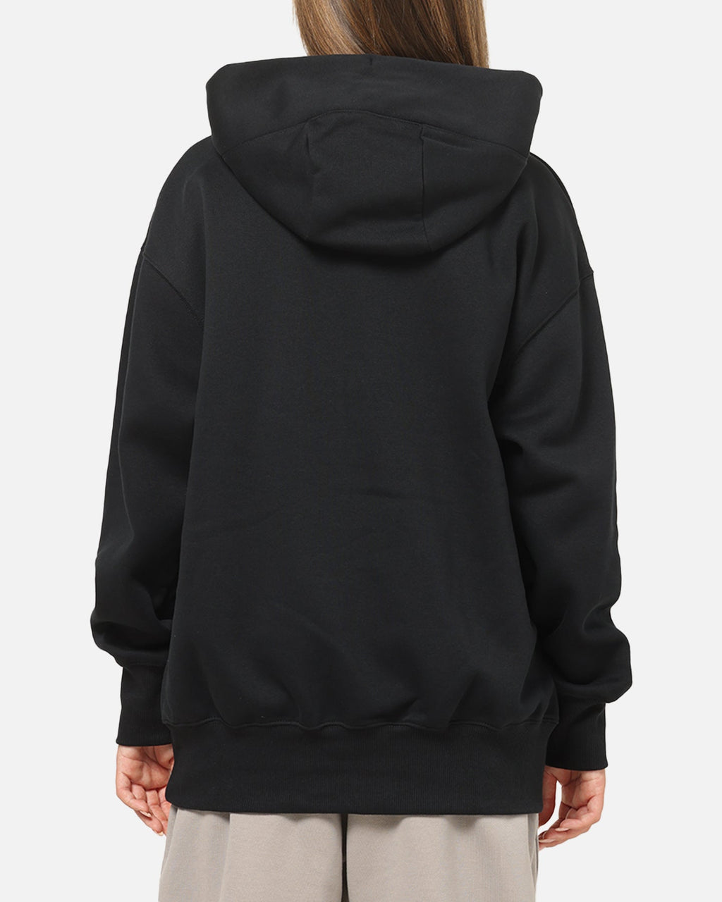 Top Seller Nike Women's Sportswear Phoenix Fleece Oversized Logo Hoodie Black/Summit White