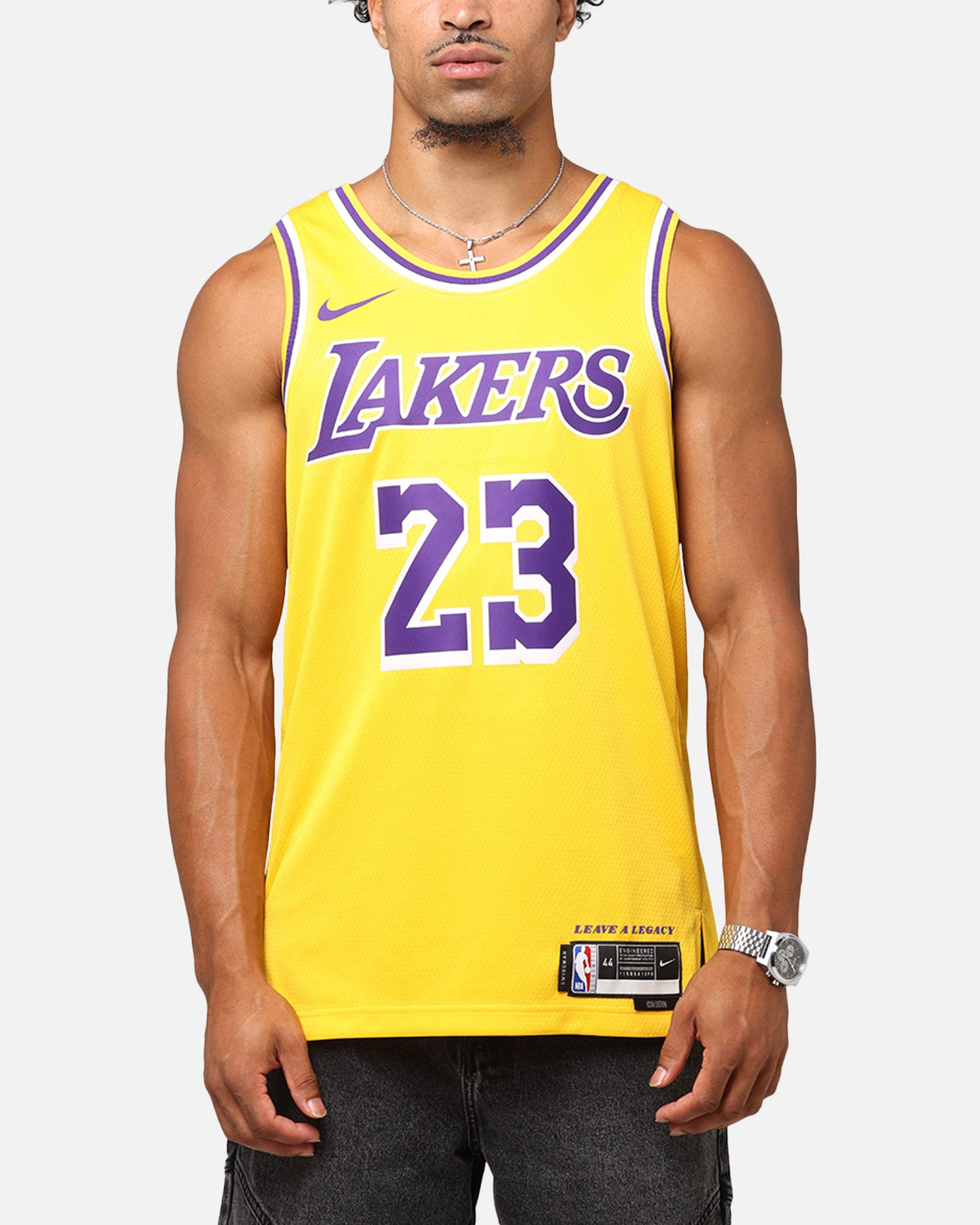 Top Seller Nike Los Angeles Lakers Lebron James Dri-FIT Swingman Jersey Amarillo