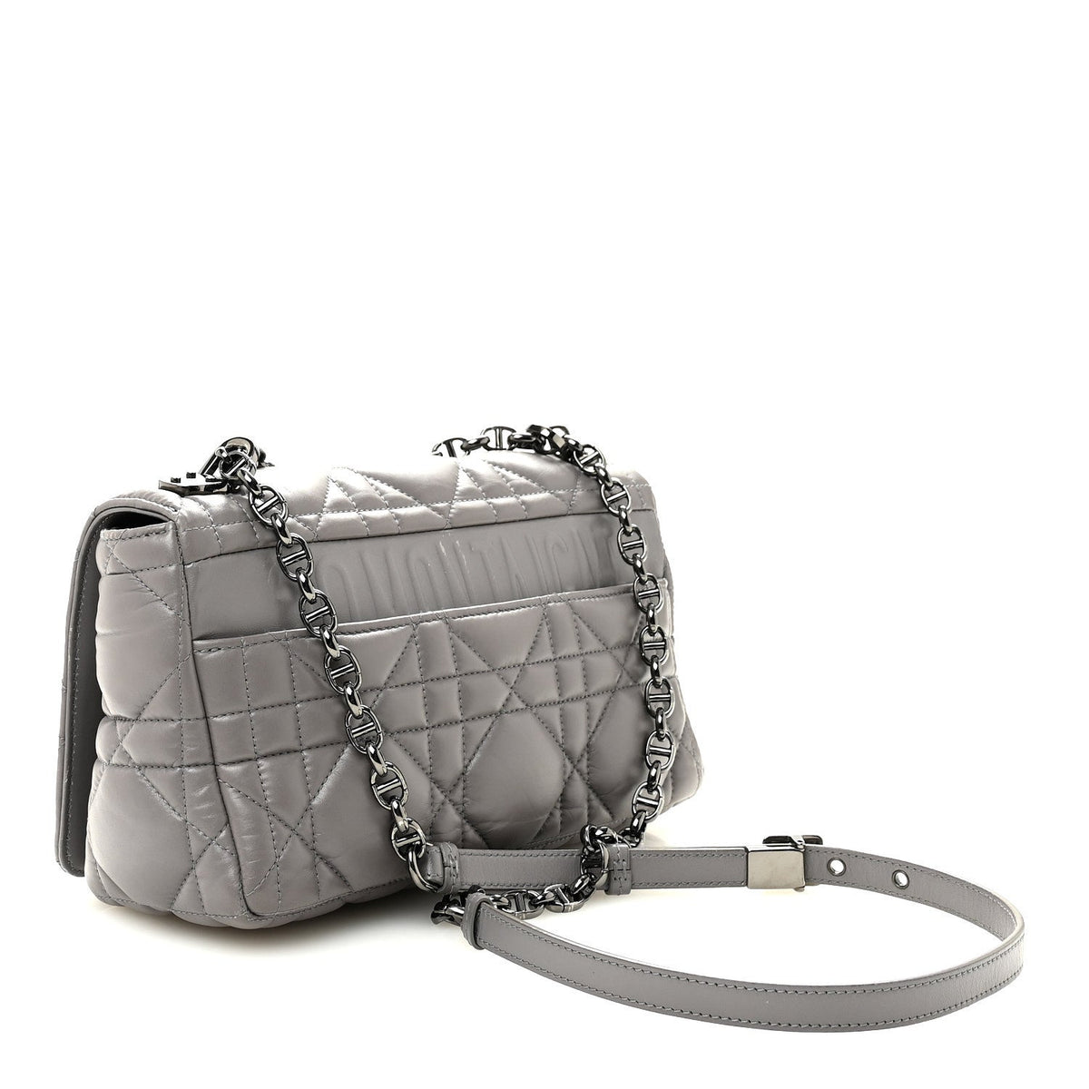Calfskin Macrocannage Medium Caro Bag Iron Grey AT My store