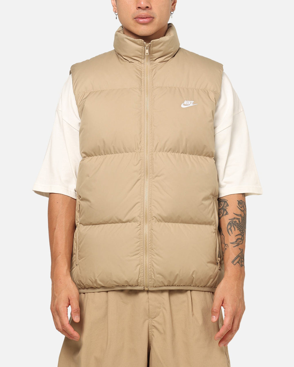 Top Seller Nike Sportswear Club Therma-FIT Down Puffer Vest Beige