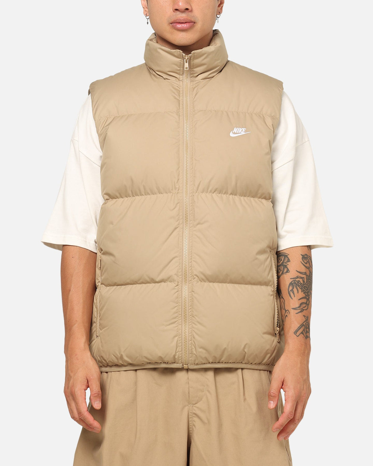 Top Seller Nike Sportswear Club Therma-FIT Down Puffer Vest Beige