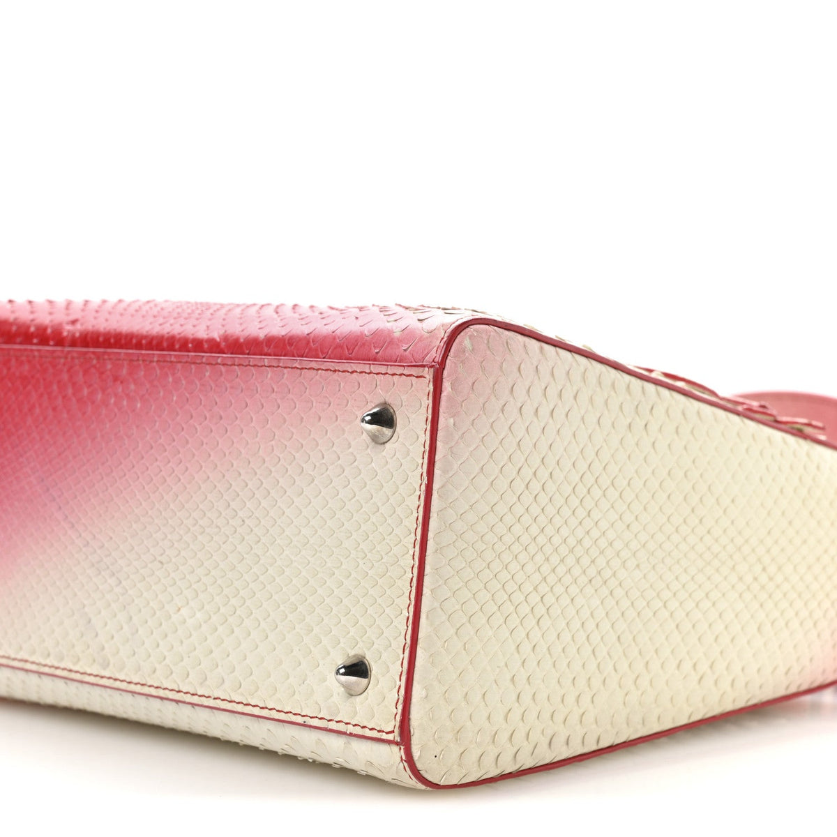 Snakeskin Ombre Medium Lady Dior Red White AT My store