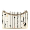Calfskin Printed Mini Diorama Flap Bag White AT My store