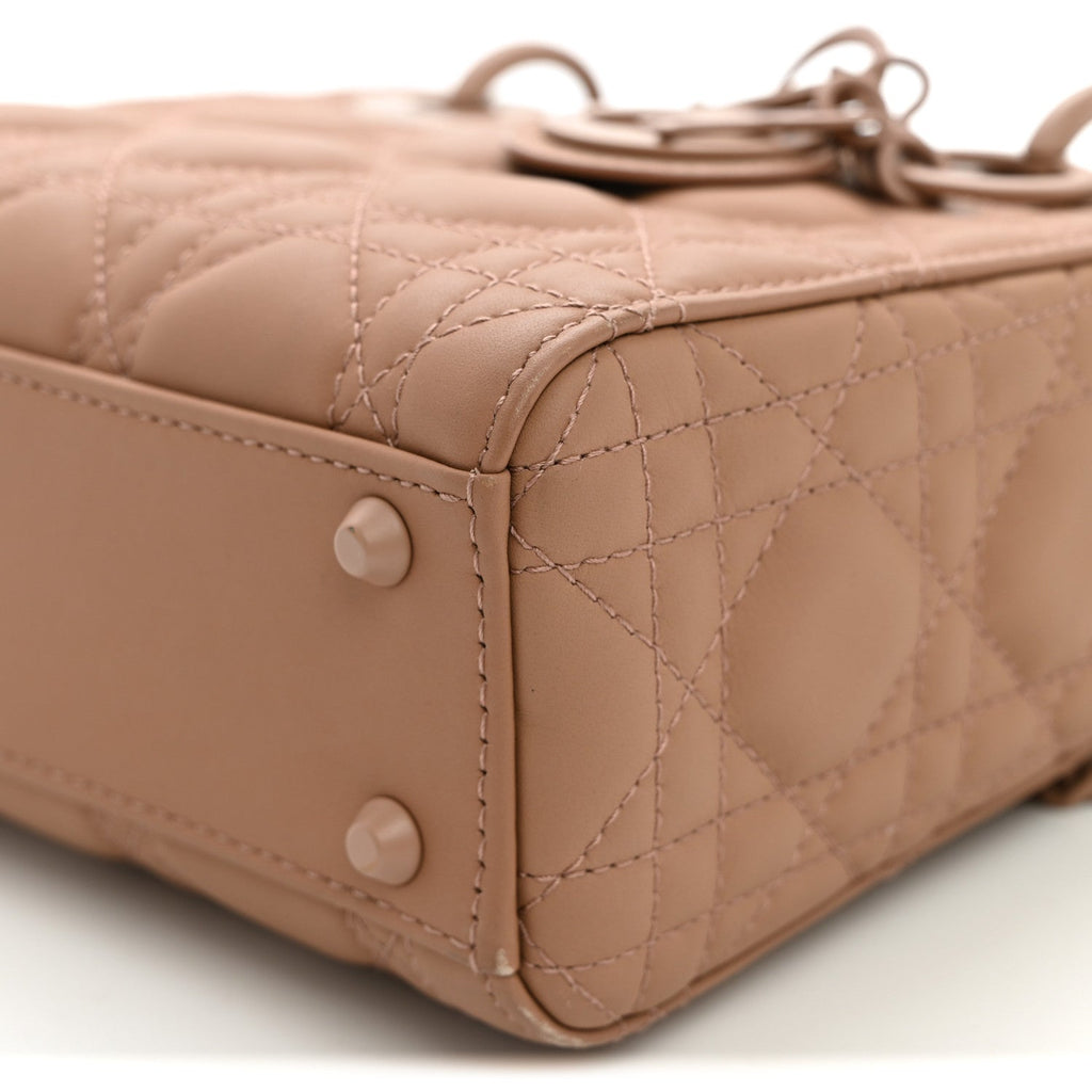 Ultra Matte Calfskin Cannage Mini Lady Dior Light Beige AT My store