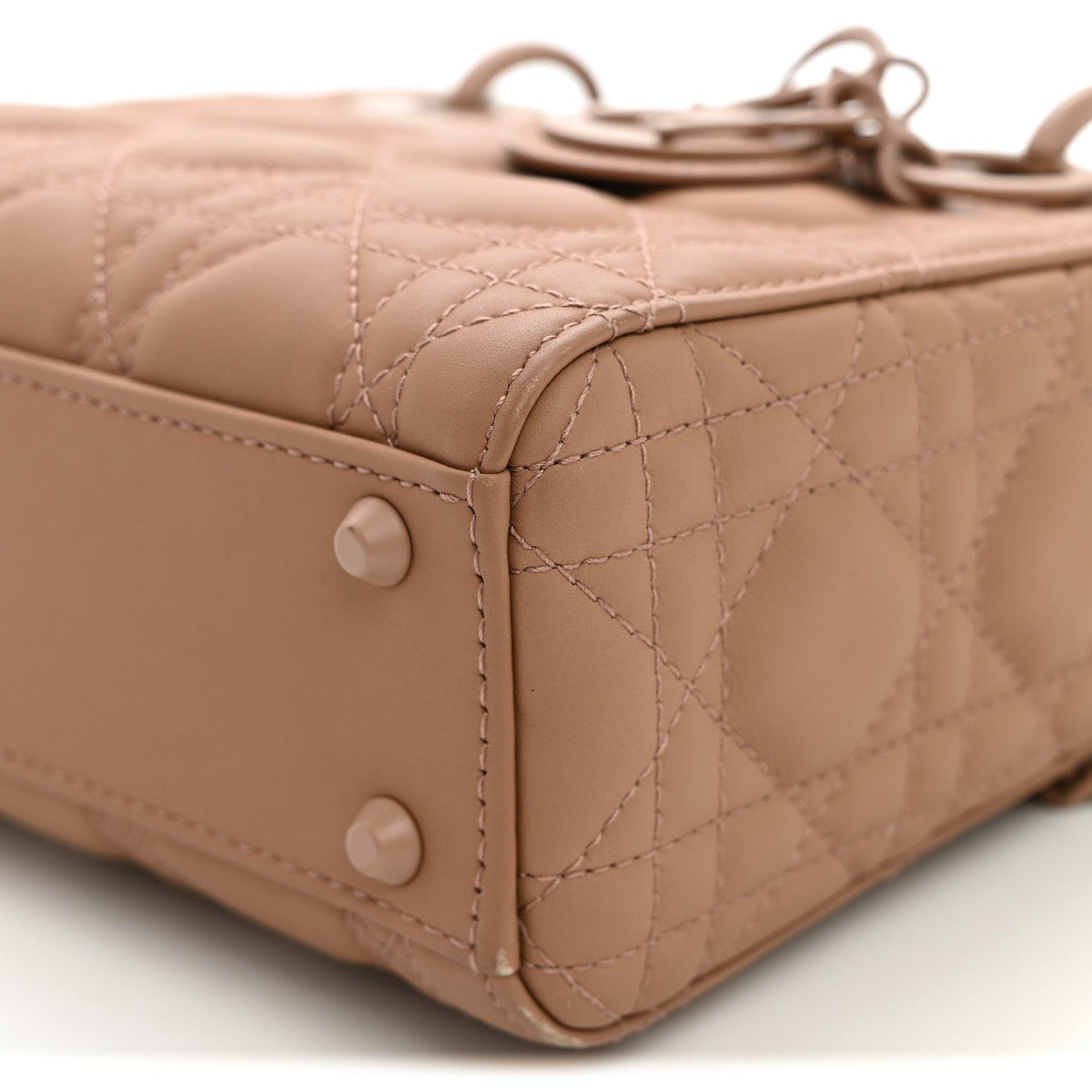 Ultra Matte Calfskin Cannage Mini Lady Dior Light Beige AT My store