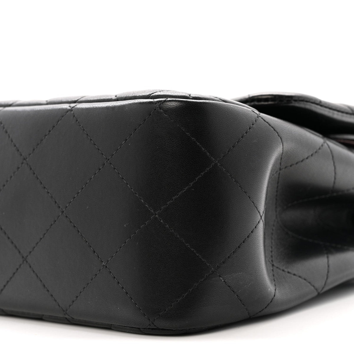 Lambskin Quilted Jumbo Double Flap Black At My store