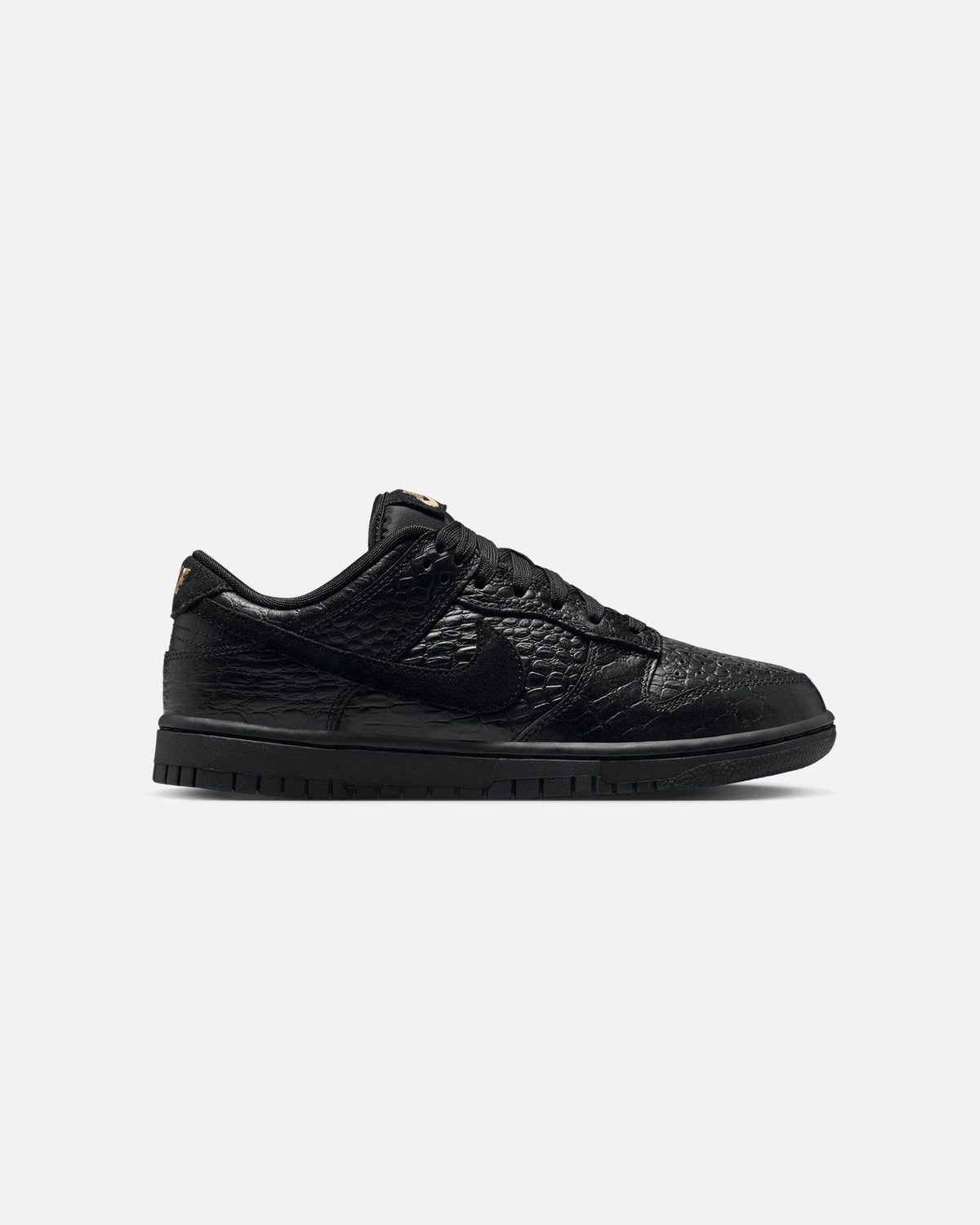Top Seller Nike Women's Dunk Low "Croc Skin" Black/Black