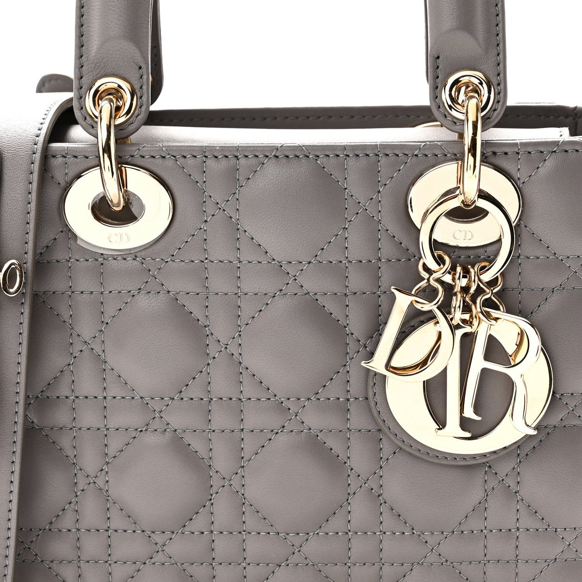 Lambskin Cannage Small My ABCDior Lady Dior Grey AT My store