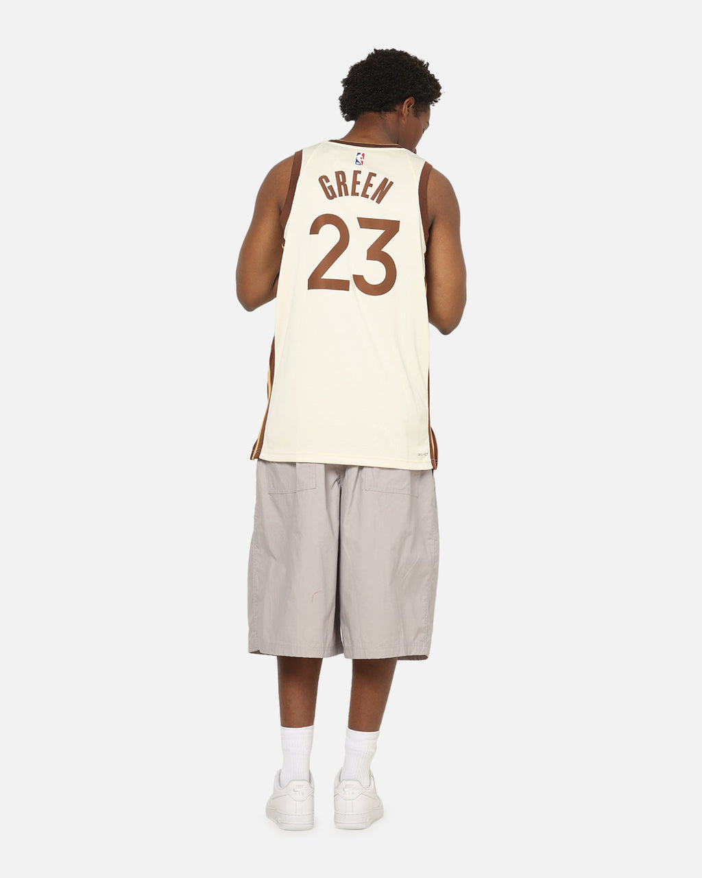 Top Seller Nike Draymond Green Golden State Warriors #23 City Edition 2025/26 NBA Swingman Jersey Natural/Green
